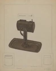 Lampada e colino per sego, c. 1936