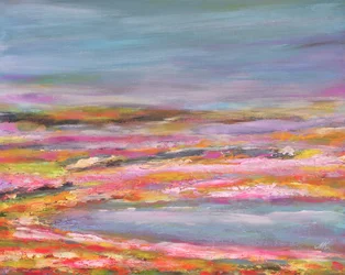 Paesaggio astratto dai colori vivaci