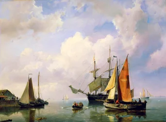 Paesaggio marino, metà XIX secolo
