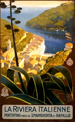 Poster di viaggio della Riviera Italiana, c.1920