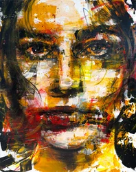 Sogni in ocra, 2023 (acrilico e olio su tela)