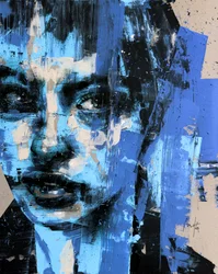 Somnium n. 2, Serie XIV, 2024 (acrilico e olio su tela rovesciata)