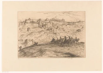 Cavalieri su una collina