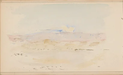 Paesaggio desertico con montagne