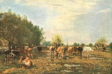 Prati di palude con bestiame, 1877, c1930