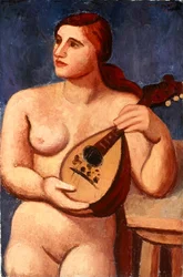 Nudo con Mandolino