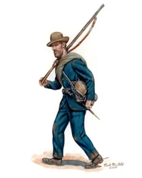 Caroliniano del Sud della divisione di A.P. Hill 1862, 2025 (Acquerello e guazzo su Bristol)