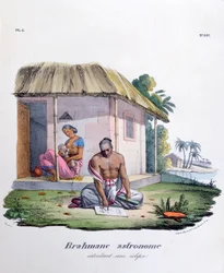 Astronomo Brahmino, calcolando l