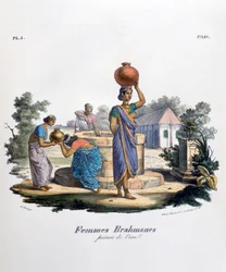 Donna Brahmin che raccoglie acqua, 1828