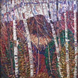 Betulle bianche, 1908 circa (olio su tela)