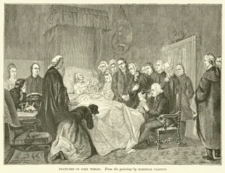 Sul letto di morte di John Wesley