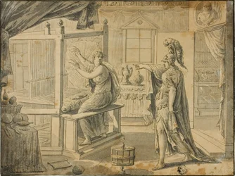 Aracne trasformata in ragno da Minerva