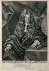 Johannes Bohn. Incisione al bulino di M. Bernigeroth.