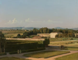 Veduta dei giardini di Villa Medici