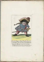 Il nano francese Don Luis Champ-merdant, ca. 1710 (Il Callotto resurcitato)