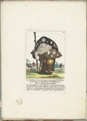Il nano Bartholdus Gursalkawiz come pellegrino di Compostela, ca. 1710
