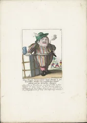 Il nano Dan Hagel come un mozzo olandese, ca. 1710