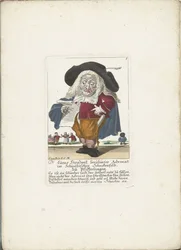 Il nano Lucas Hirnzwik come avvocato, ca. 1710