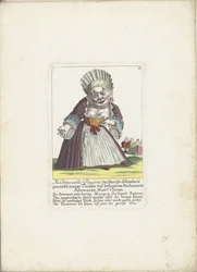 La nana Mademoiselle Poupon, come bellezza parigina, ca. 1710