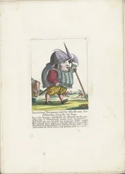 Il nano Pantaleon Bürgman della Guardia Svizzera a Roma, ca. 1710