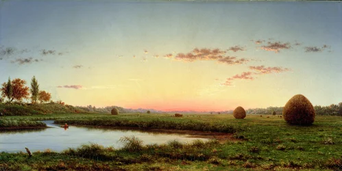 Covoni di fieno nelle paludi di Newburyport, 1862