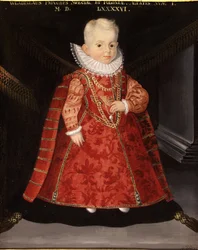 Ritratto di Wladyslaw Vasa 1595-1648, figlio del re Sigismondo III di Polonia, 1596