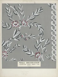 Muro decorato, ca. 1938