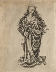 Santa donna in piedi