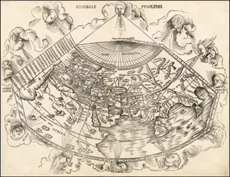 Mappa del mondo tolemaico del 1513 di Martin Waldseemüller