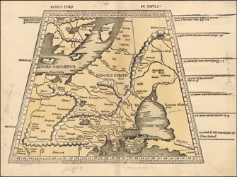 Carta del 1513 di Baltico, Scandinavia, Polonia ed Europa orientale di Martin Waldseemüller