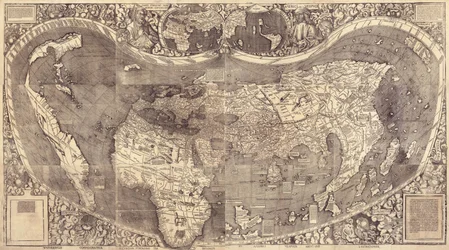 Mappa del mondo Universalis Cosmographia