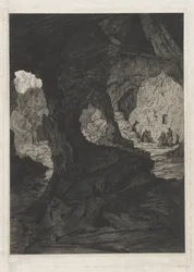 Veduta di una grotta