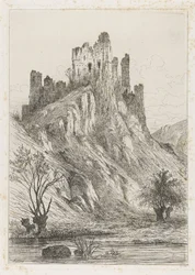 Rovine del castello di Montaigle