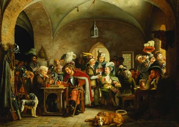Soldati nel mastio di un castello, 1828