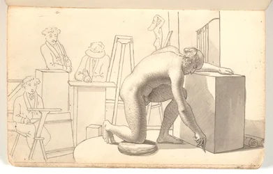 Artisti che disegnano dal modello