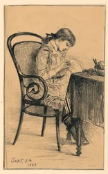 Disegno, Marian Sewing, 1883