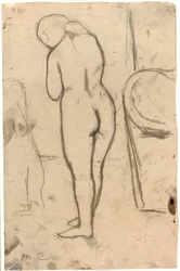 Disegno per nudo in piedi, c.1879