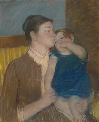 Il bacio della buonanotte della madre