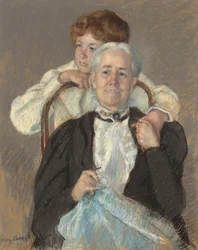 Ritratto della signora Cyrus J. Lawrence con il nipote R. Lawrence Oakley