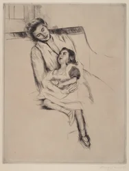 Reine e Margot sedute su un divano (n. 2)