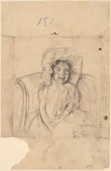 Margot Sorridente con un Cappello Arricciato, c. 1902