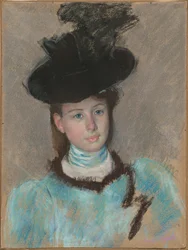 Il cappello nero, ca. 1890.