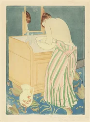 Donna che fa il bagno, 1890-1891