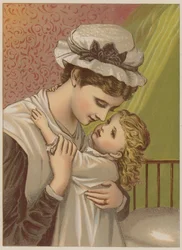 Bambino che dice buonanotte