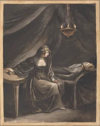 Lady Percy osserva Hotspur dormiente