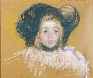 Bambina con grande cappello, 1904 circa (pastello su carta)
