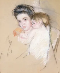 Madre e bambino nudo