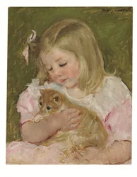 Sara con in braccio un gatto, 1907-08 circa (olio su tela)