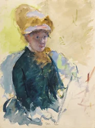 Autoritratto, 1880 circa (guazzo e acquerello)
