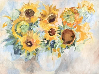 Viva natura con girasoli